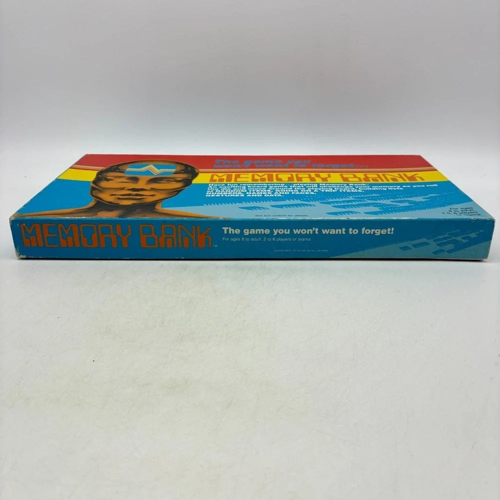 VINTAGE Memory Bank Game COMPLETE James A Fisher 1985 Challenges Family